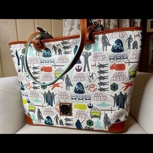 New! Disney Dooney & Bourke Star Wars The Force Awakens Shopper Tote Bag Purse